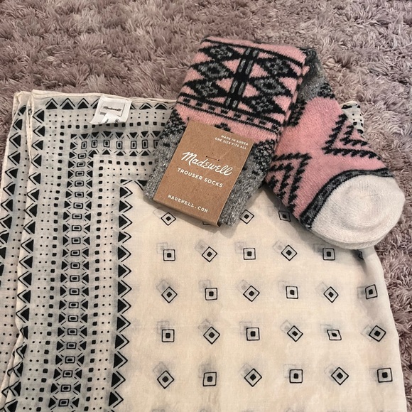 Madewell Accessories - Madewell Scarf/Bandanna and a Pair of Socks